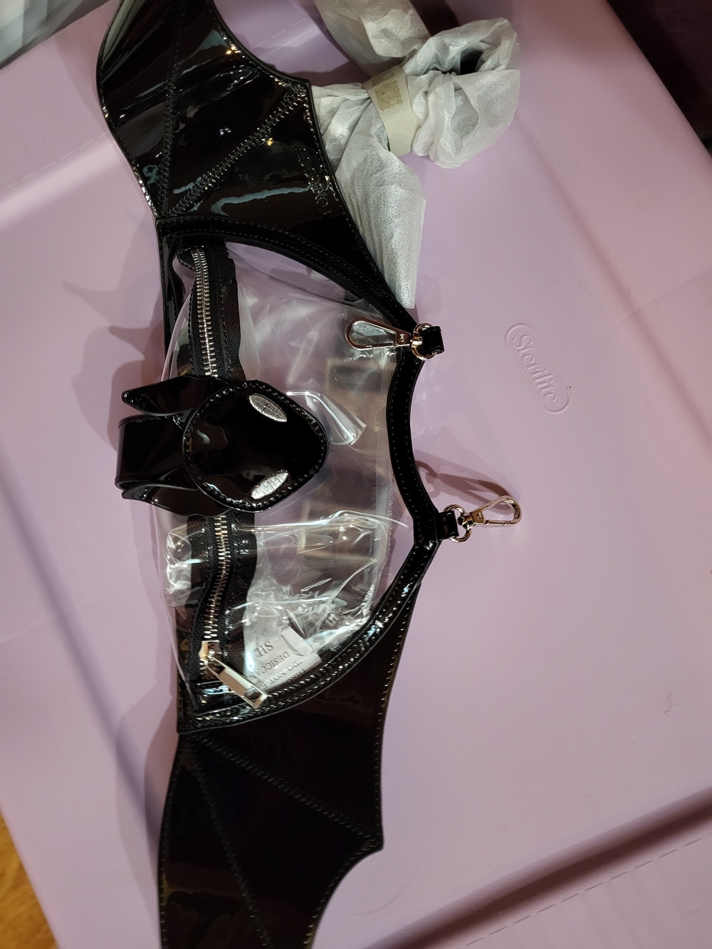 Foxblood clear bat fanny pack - Picture 5 of 5